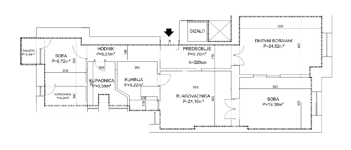 mažuranićev trg najam 107 m² - slika 18