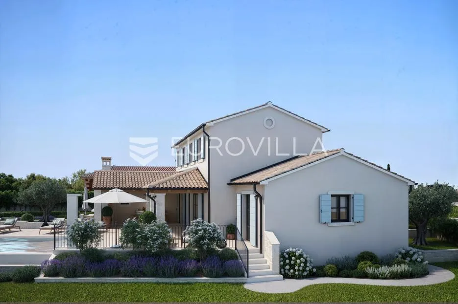 istra, mofardini, građevinsko zemljište, 964 m², s otvorenim pogledom i građevinskom dozvolom - slika 7