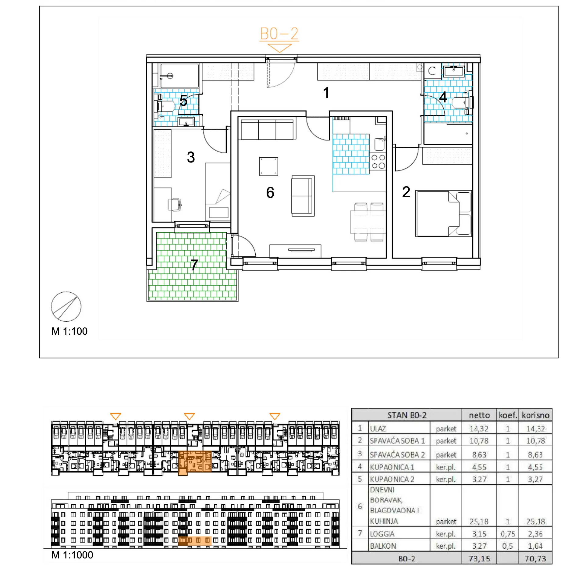 velika gorica, moderan trosoban stan u novogradnji, 71 m² - slika 6