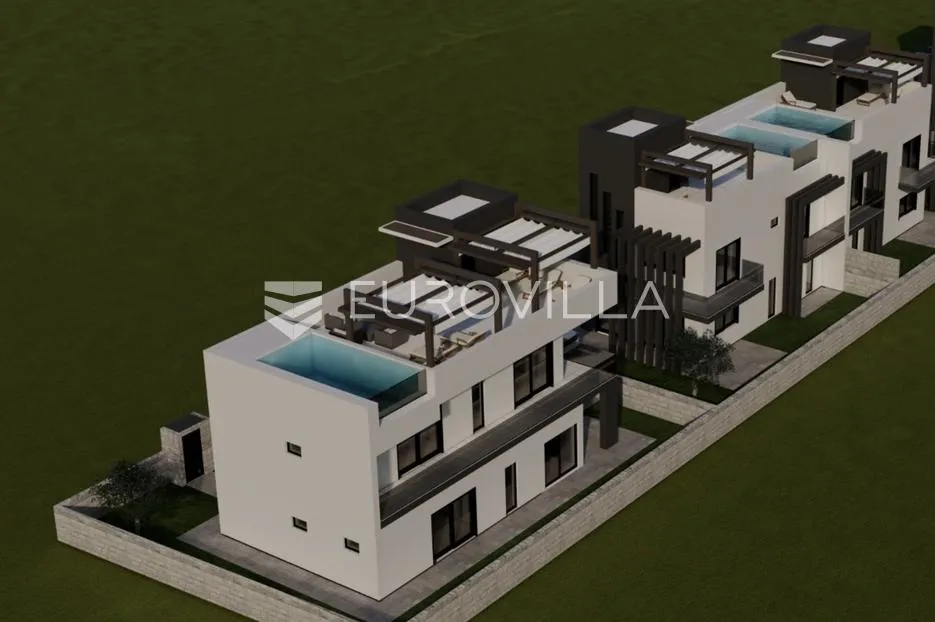 privlaka, sabunike, luksuzna vila s krovnim bazenom 450 m od mora - slika 3