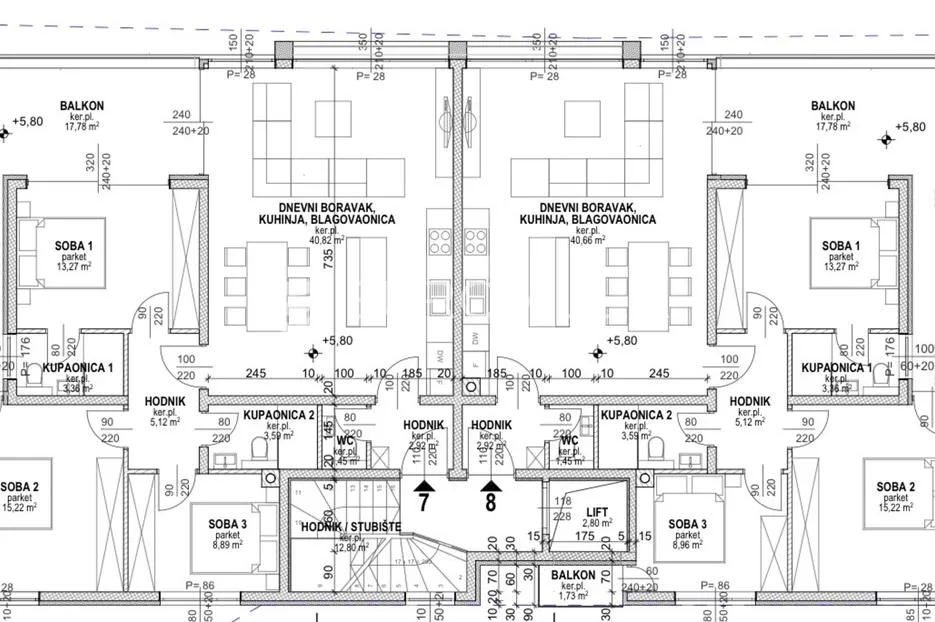 pag, povljana, penthouse s bazenom i pogledom na more, 140 m² - slika 12
