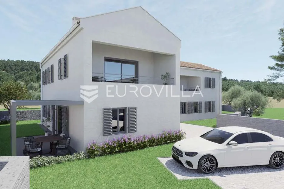 veli lošinj, novogradnja, trosoban stan 76 m², terasa i parkingom, blizina mora i centra - slika 1