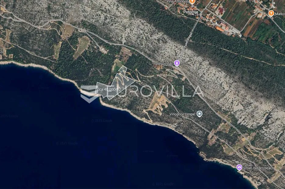 pelješac, potomje, poljoprivredno zemljište 40000 m² - slika 2