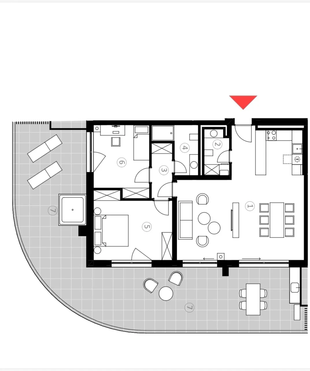 istra, umag, prostrani penthouse s dvije spavaće sobe i spektakularnom terasom, s407 - slika 23