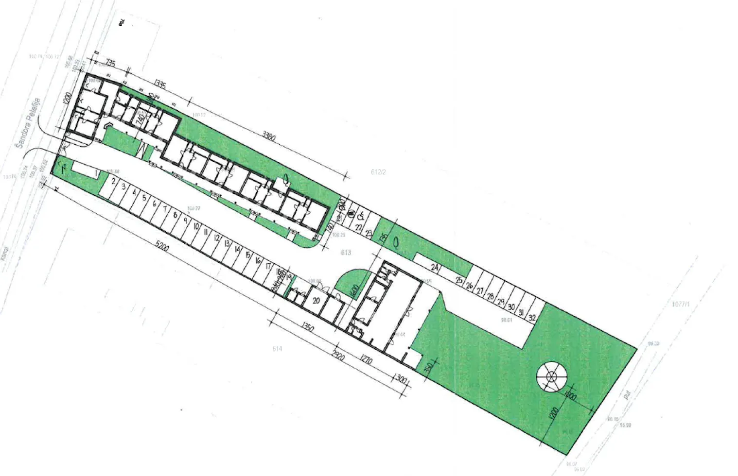 baranja, kopačevo, zemljište 3494 m2 s građ. dozvolom za apartmanski kompleks - slika 2
