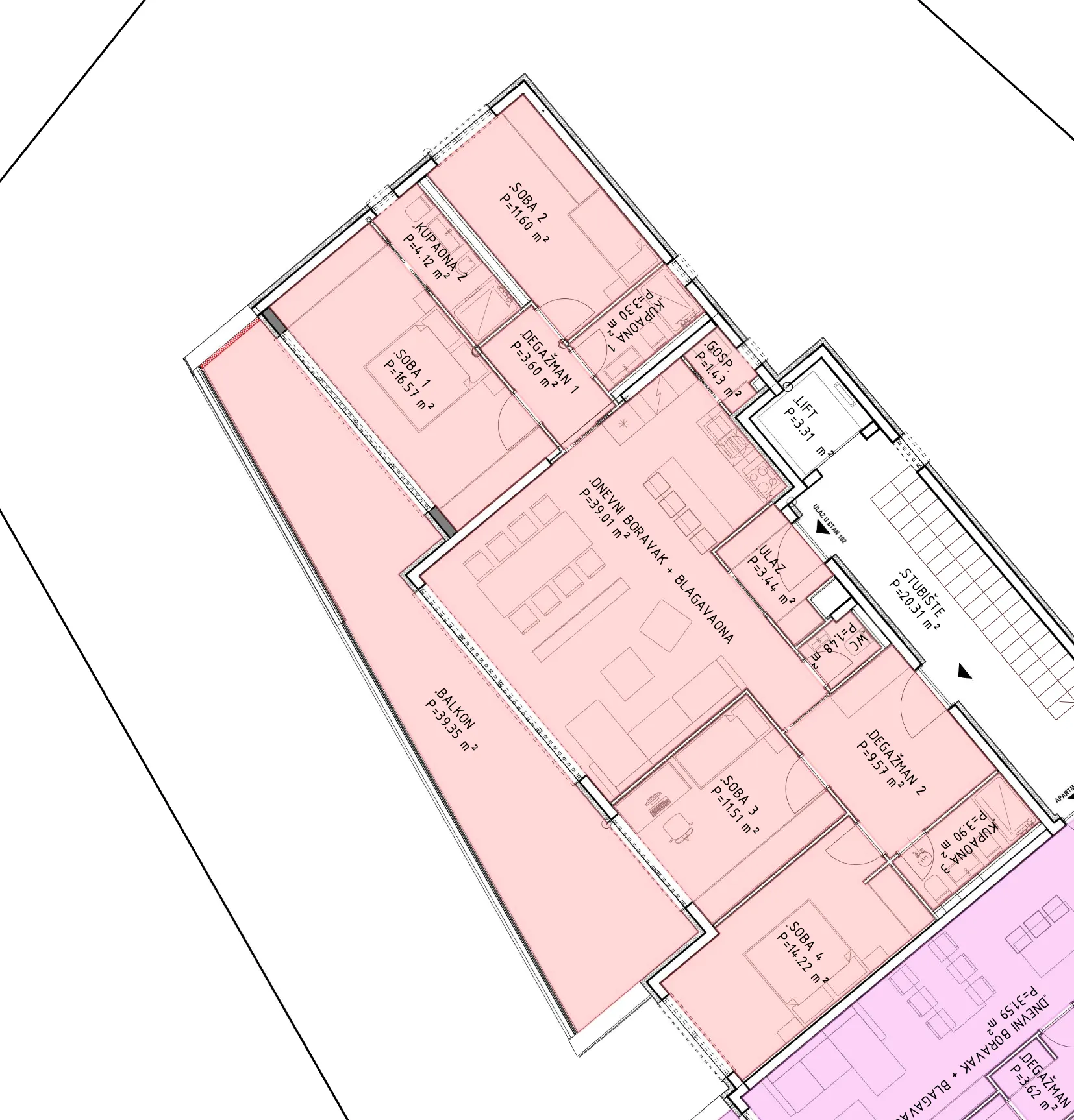 opatija, centar, luksuzan stan nkp 146 m², novogradnja - slika 15