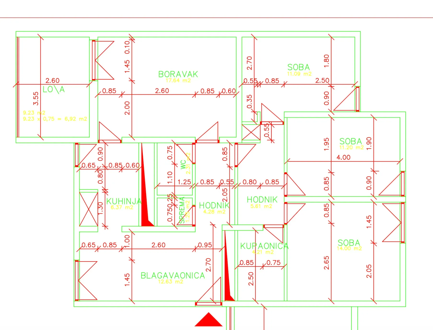 split, žnjan komforan trosoban stan od 99,8 m² južne orijentacije s pogledom na more - slika 21