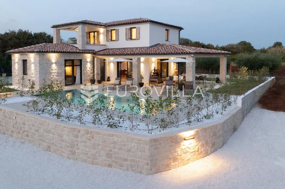 istra, poreč, gedići prekrasna moderna kamena vila 165 m² s bazenom - slika 4