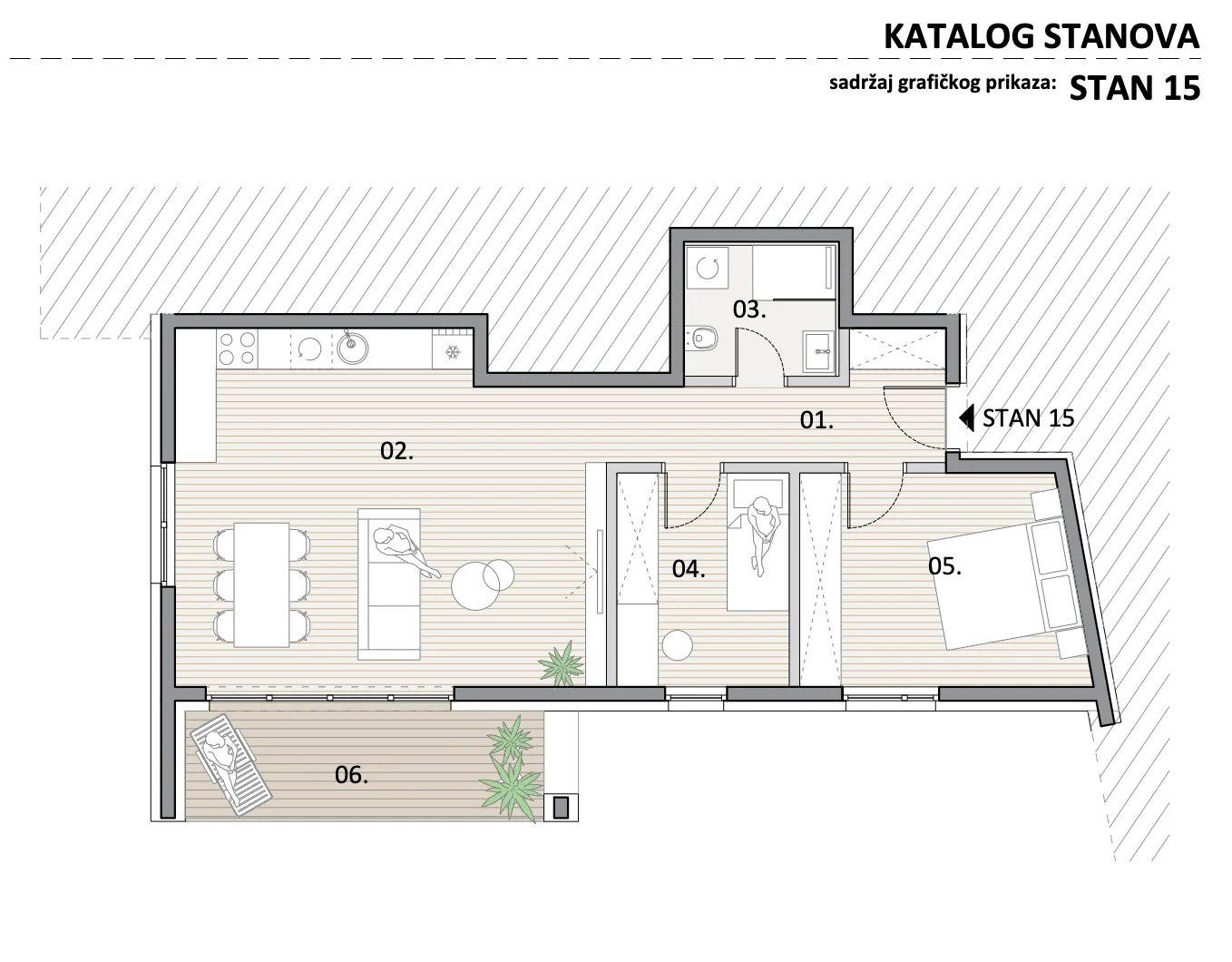 zagreb, trnava, atraktivan trosoban stan u novogradnji, 71 m² - slika 6