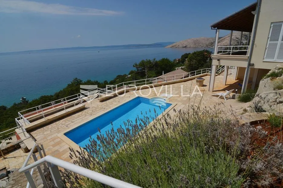 krk, stara baška, ekskluzivna vila u stijeni 450 m², panoramski pogled na more - slika 3