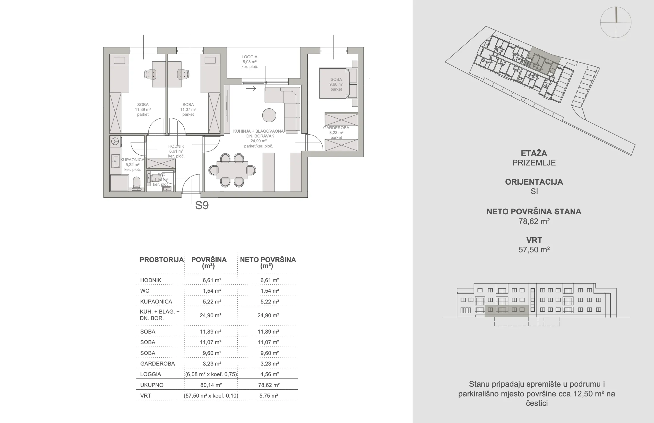 zagreb, blato: moderan četverosoban stan 84,37 m², parking, novogradnja - slika 8