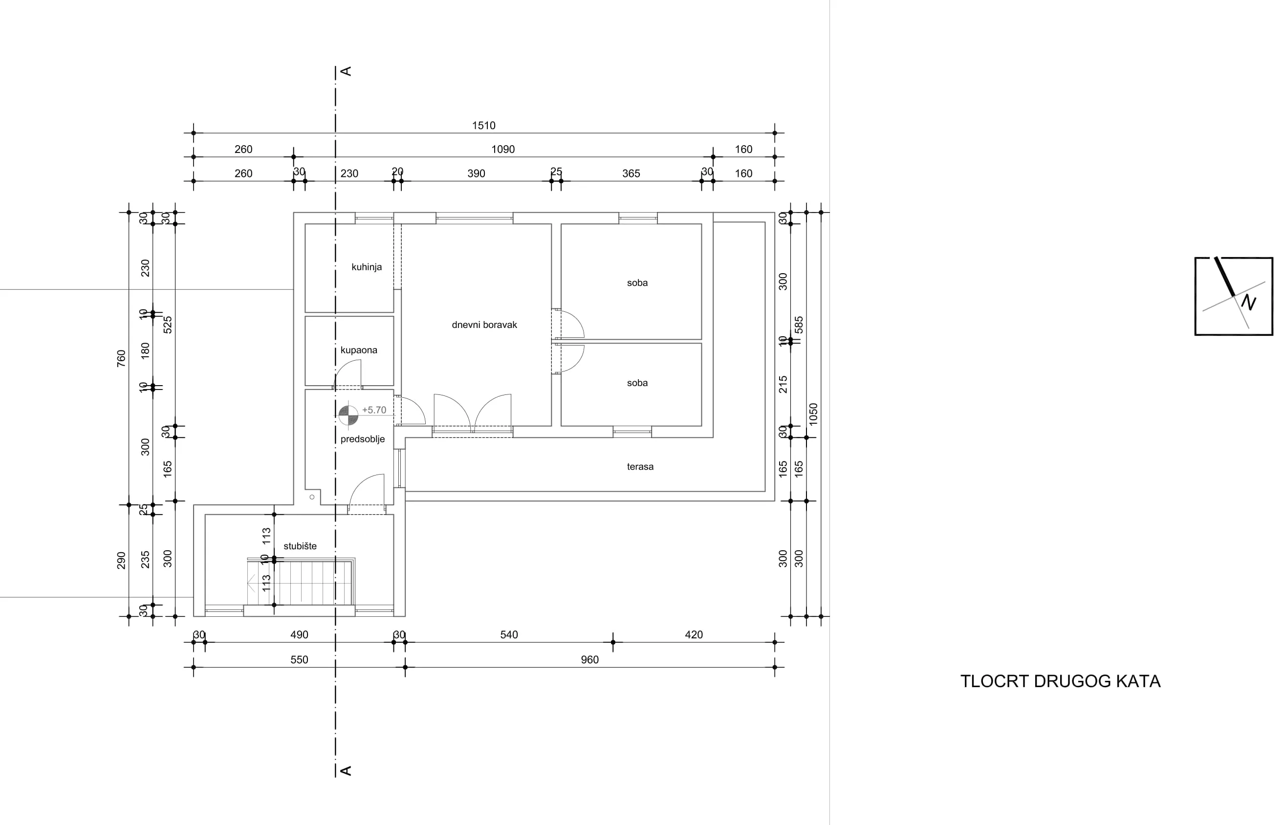 zagreb, gračani, prekrasan trosoban stan s terasom 69,42 m² - slika 13