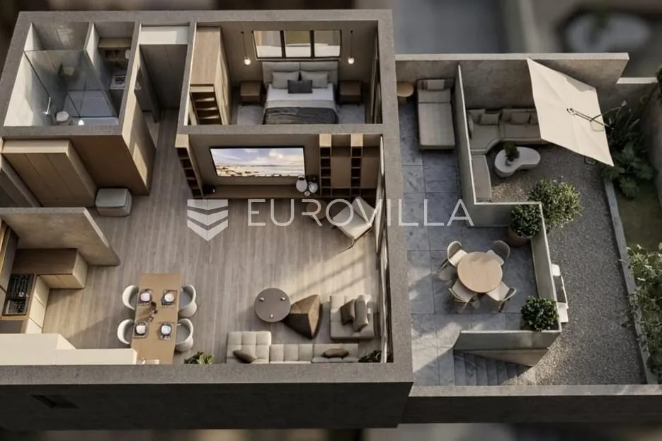 slavonski brod, luksuzan stan 76 m² s vrtom u novogradnji - slika 1