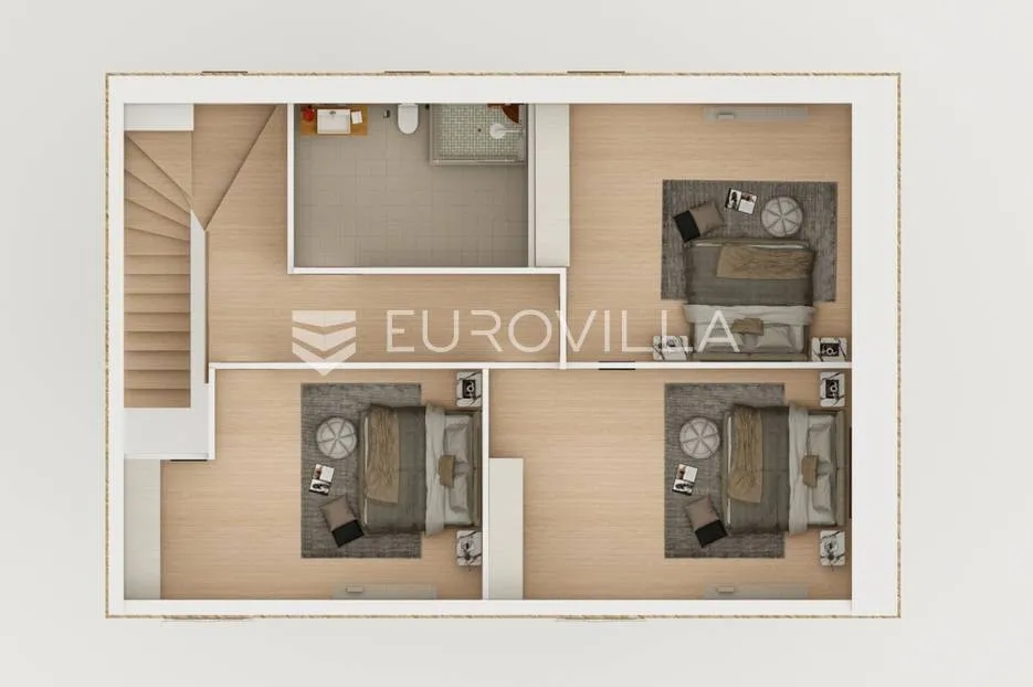 juršići, kamena kuća u nizu s vlastitim bazenom i apartmanom, novogradnja - slika 5