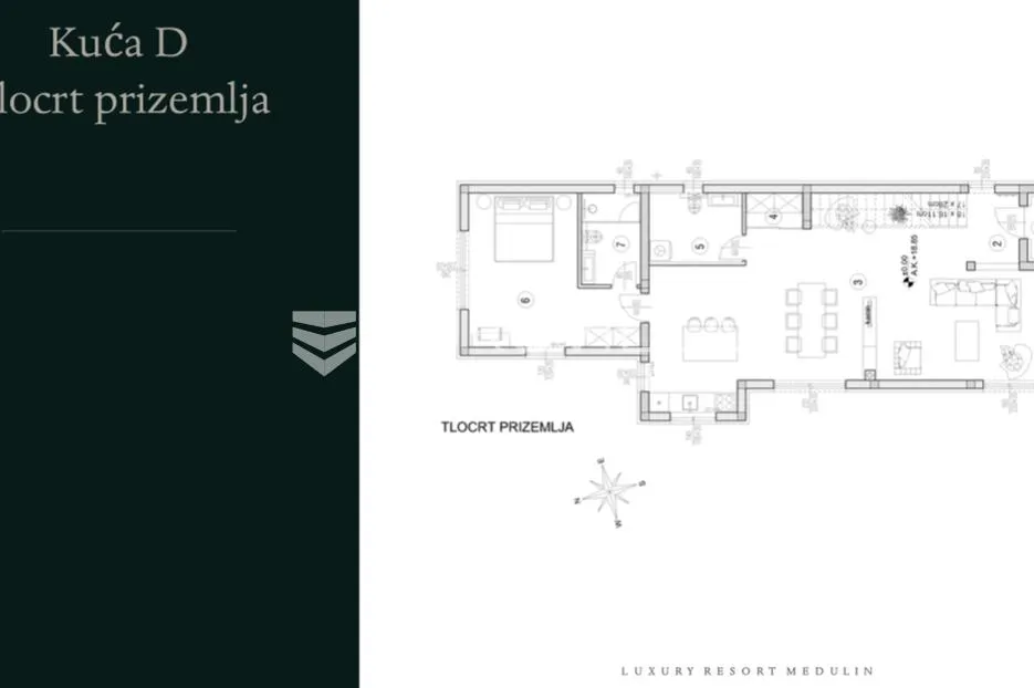 istra, medulin. luxury resort samostojeća kuća s bazenom 159 m2 - slika 4