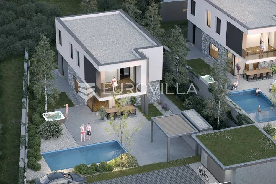 medulin, pomer, građevinsko zemljište 120m od mora, pogled more - slika 2
