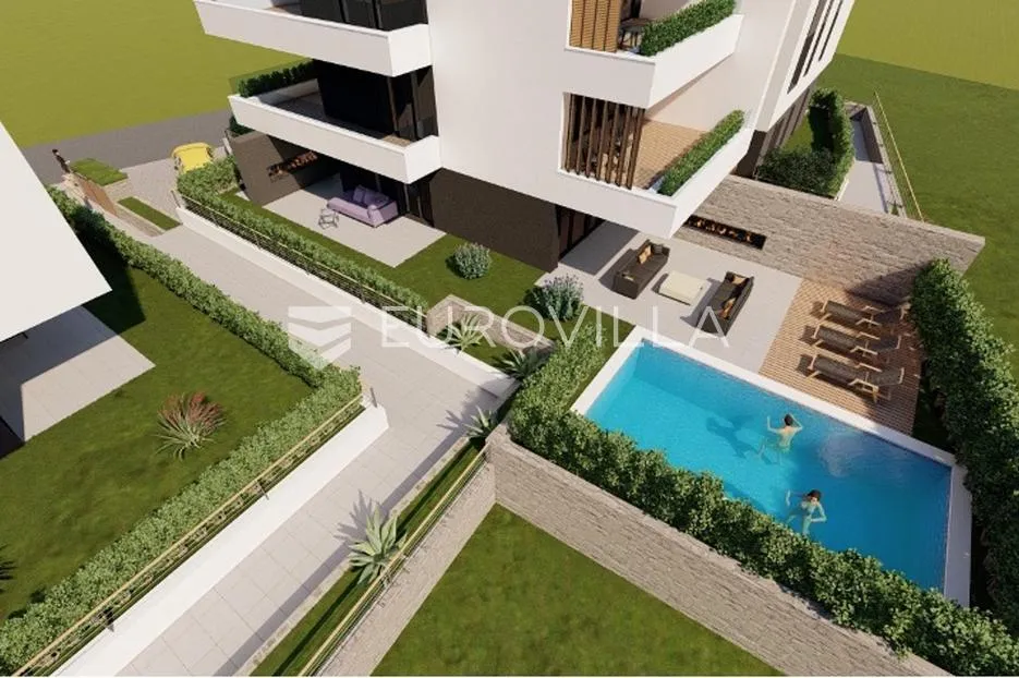 zadar, nin, građevinsko zemljište s projektom na izvrsnoj lokaciji - slika 1