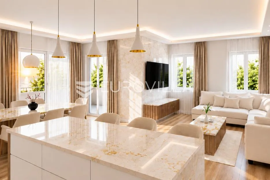 grad cres, centar, luksuzan trosoban stan 115 m² s pogledom na more, odlična lokacija - slika 6