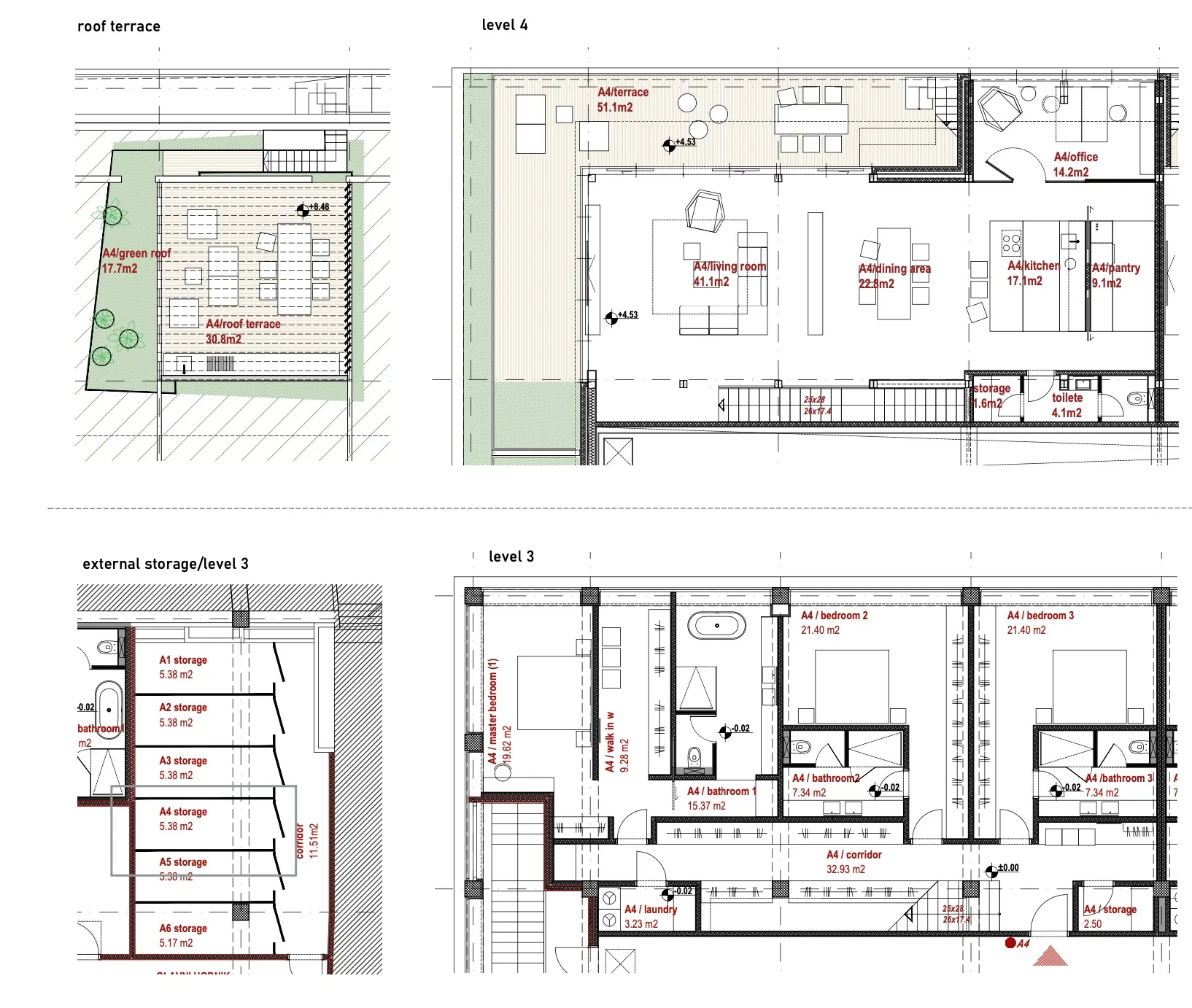 luksuzan četverosoban dvoetažan penthouse 284 m² u kaptol centru - slika 22