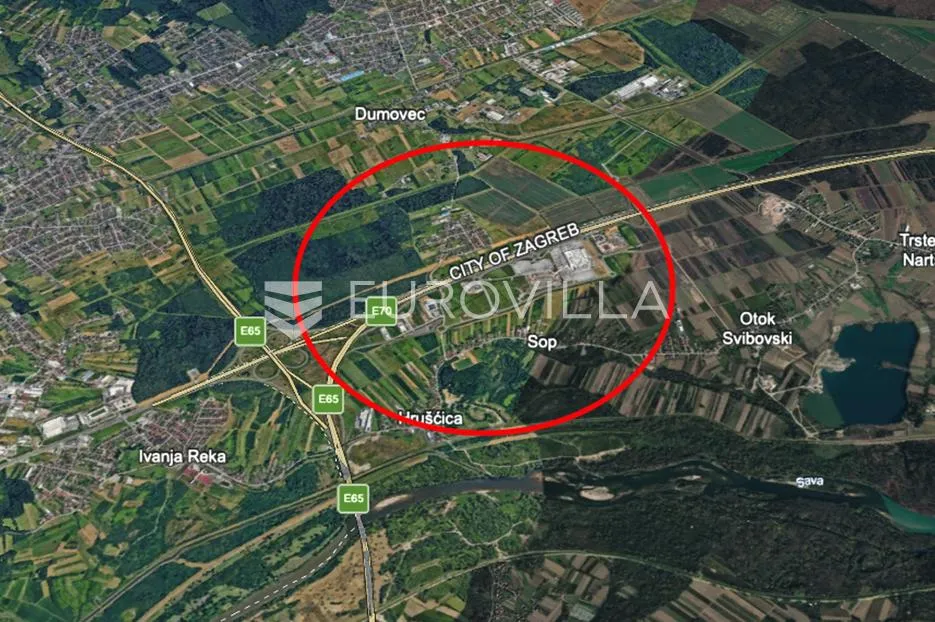 Sesvetski Kraljevec, atraktivno investicijsko zemljište 23.122 m², gospodarska zona - Sesvete, Zagreb