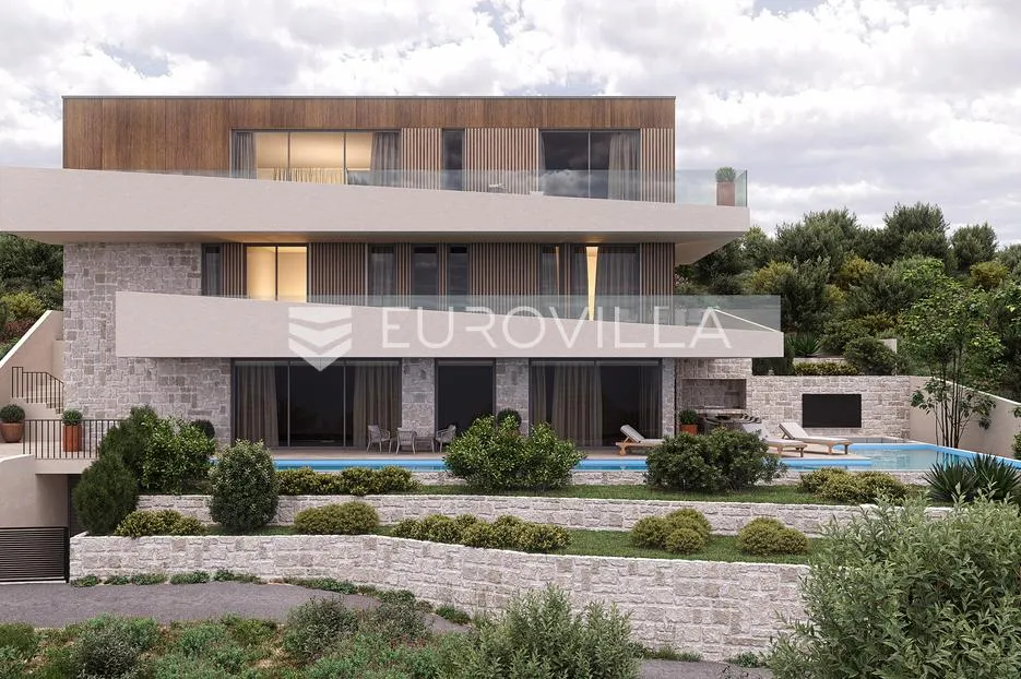 rogoznica, zečevo rogozničko, prekrasna vila s bazenom i panoramskim pogledom, 522 m² - slika 10