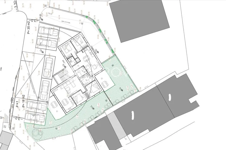 trogir, okrug gornji, apartman s5 na drugom katu površine od 76 m² s krovnom terasom - slika 20