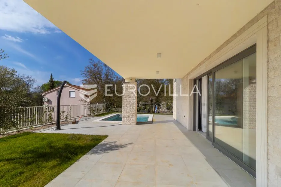 malinska, sveti vid, prekrasna mediteranska vila sa bazenom - slika 15
