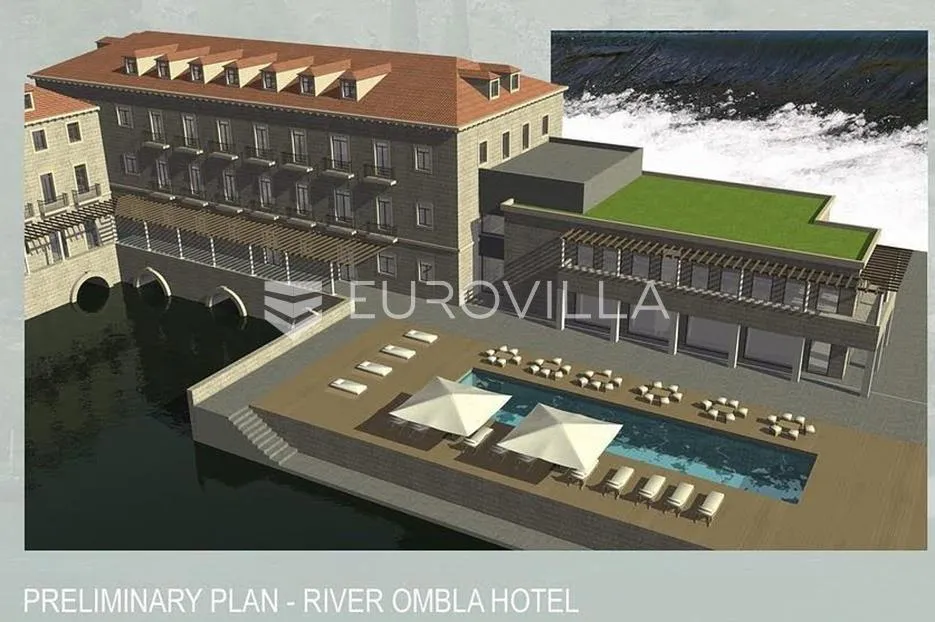 dubrovnik okolica, komolac, postojeći objekt sa projektom za hotel - slika 6