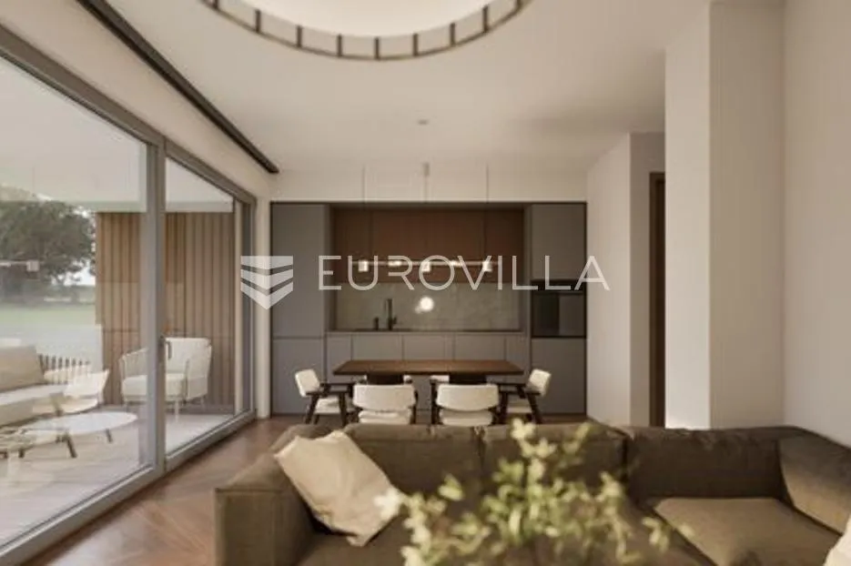Ližnjan, moderna novogradnja, stan S2 u prizemlju s vrtom 74 m², blizina mora