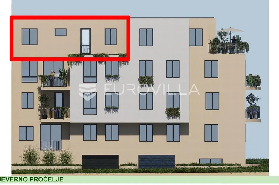 zagreb jarun ekskluzivan trosoban penthouse s terasom 84 m² - slika 2