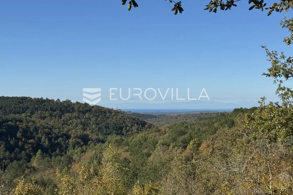 istra, grožnjan, građevinsko zemljište 1529m2 s idejnim projektom za gradnju vile s infinity bazenom - slika 15