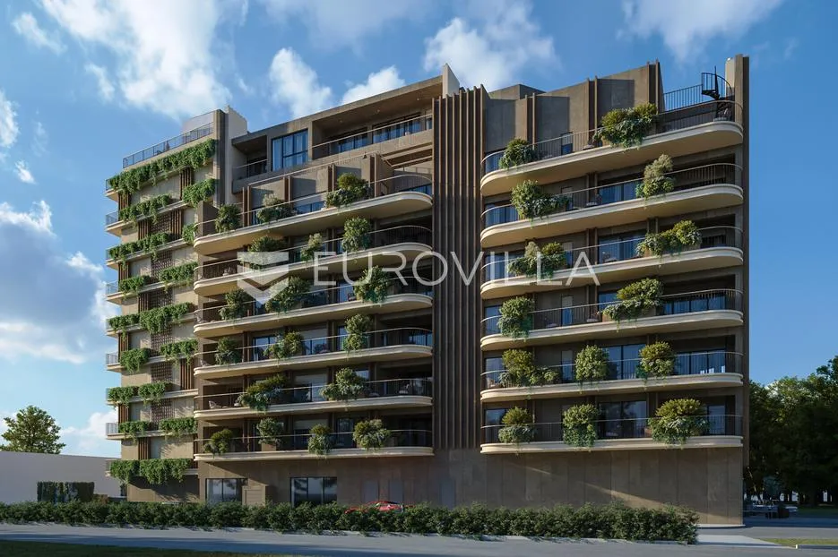 istra, umag — green tower residence, moderan jednosoban stan s terasom na 5. katu - slika 39