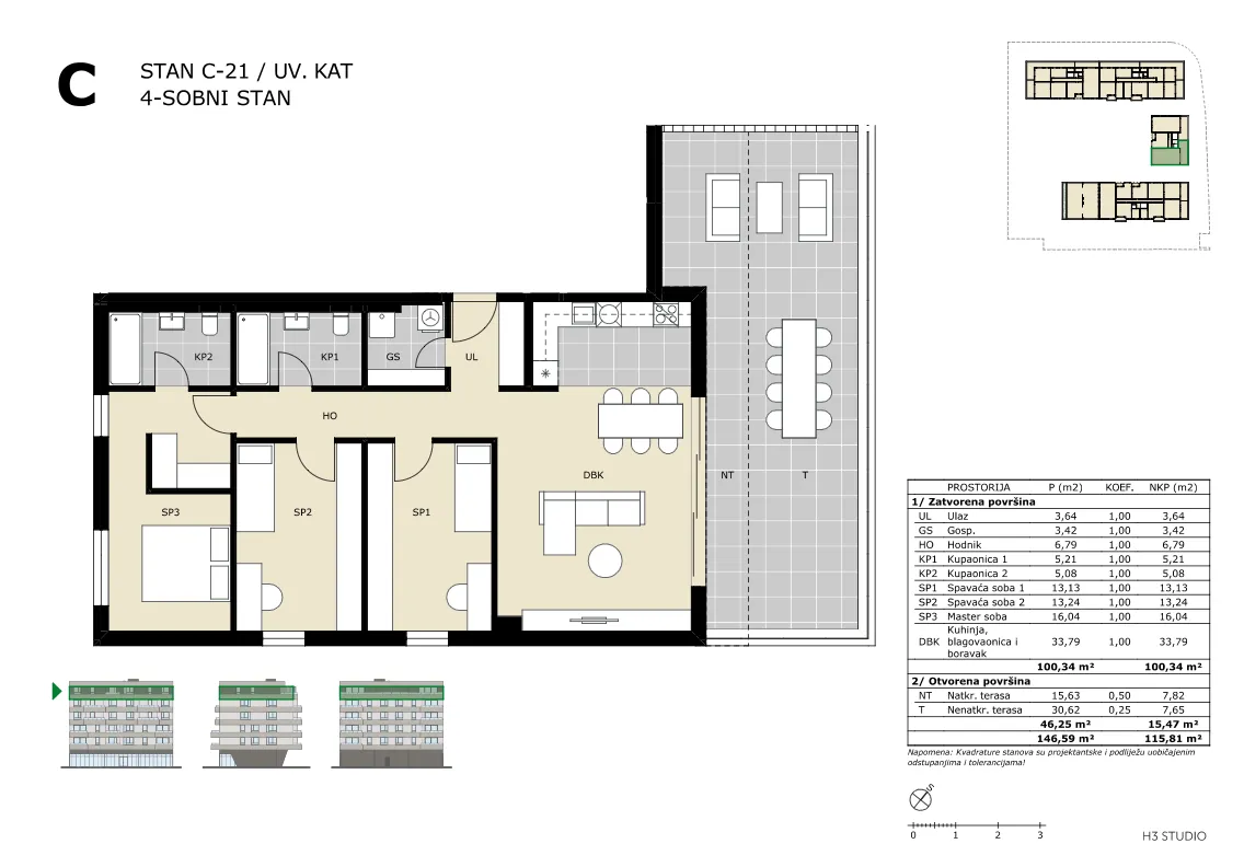 velika gorica, četverosoban stan neto površine 115,81 m² novogradnja - slika 5