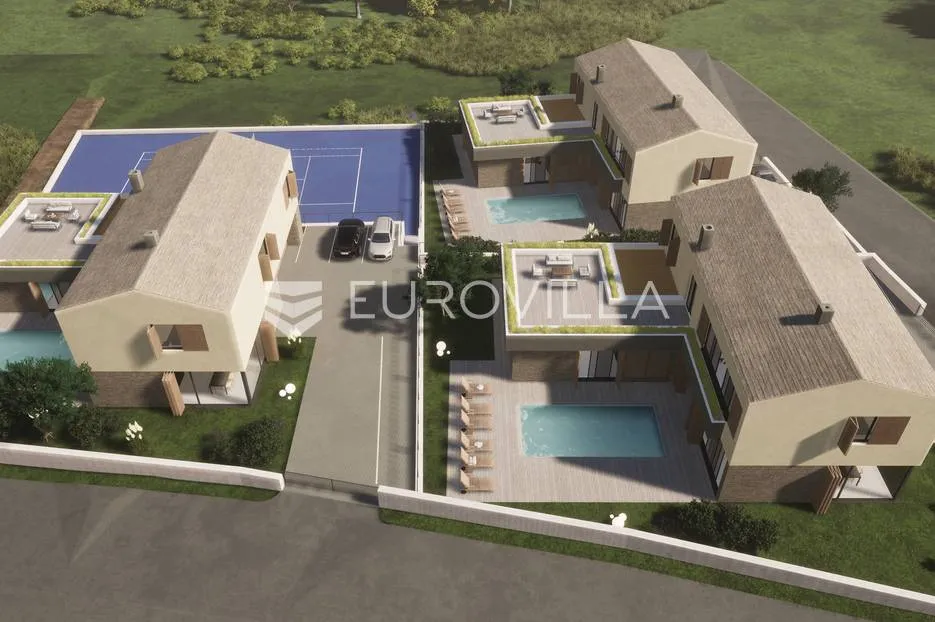 istra, gračišće, novogradnja, ekskluzivna vila nkp 390 m2 s 2 bazena - slika 4