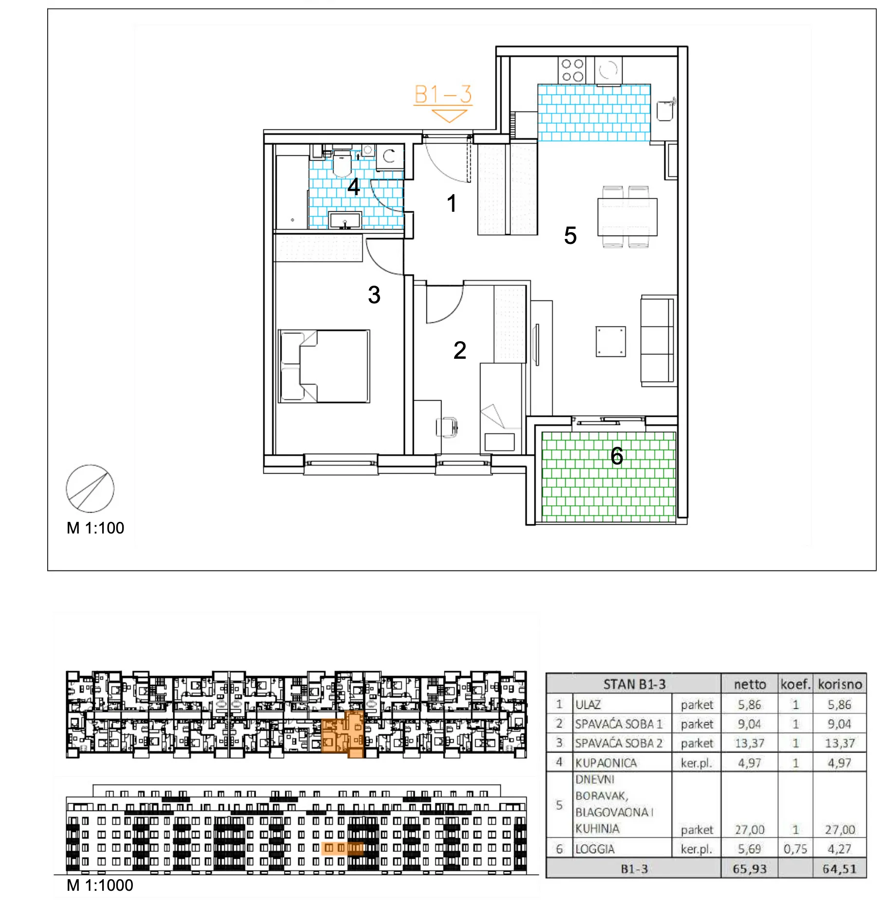 velika gorica, moderan trosoban stan u novogradnji, 65 m² - slika 6