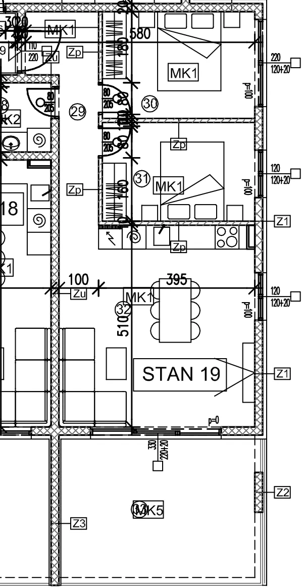 čiovo, okrug gornji, dvosoban stan na drugom katu s pogledom na more - slika 11