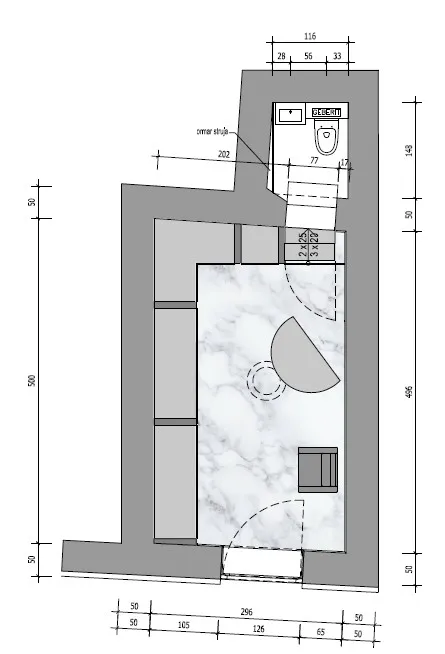nova ves, ulični poslovni prostor za zakup 16 m2 - slika 2