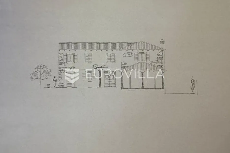 istra, bibići, građevinsko zemljište 1290m2 s projektom za samostojeće kuće s bazenom - slika 8