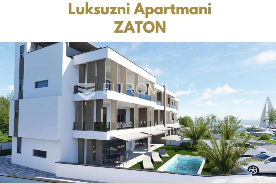 zadar, zaton, luksuzan apartman prvi red do mora - slika 2