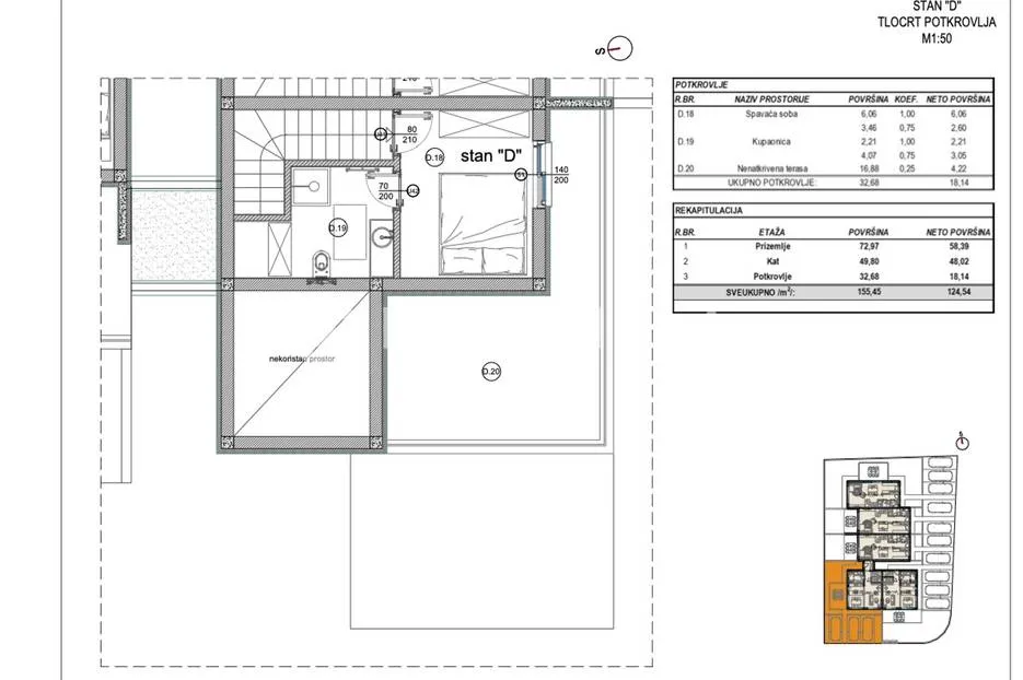 poreč, prekrasan trosobni stan u kući u nizu od 125 m2 s velikim vrtom - slika 16