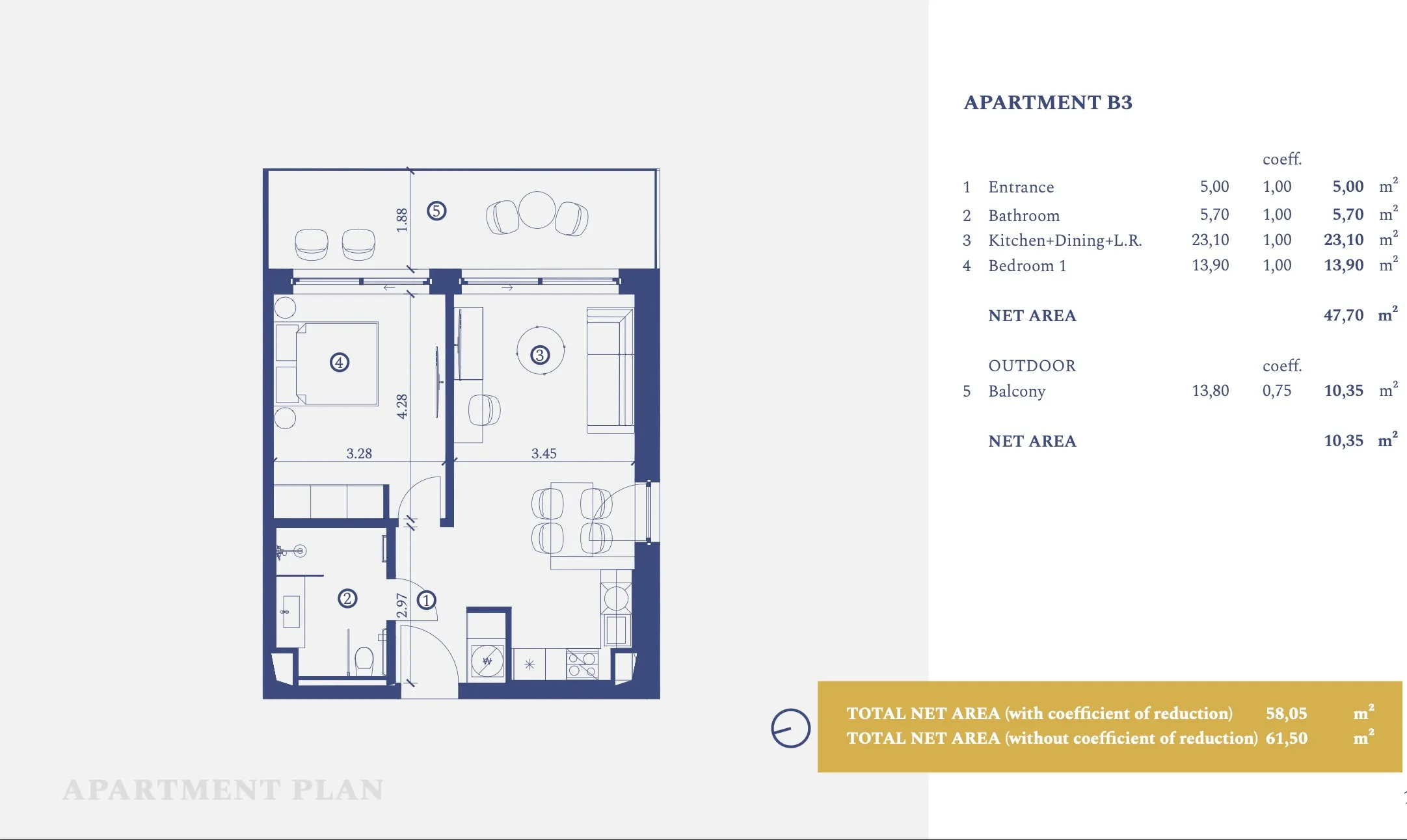 istra, savudrija, petram resort, apartman s jednom spavaćom sobom u prizemlju 61.5 m² - slika 14