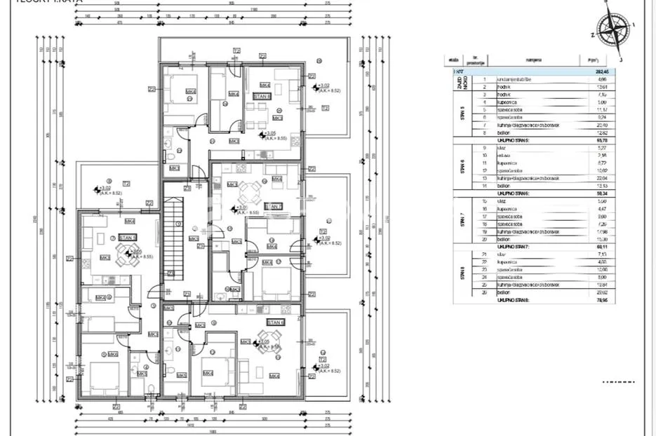 trogir, slatine, drugi red do mora, dvosoban stan na prvom katu površine 65 m², s5 - slika 23
