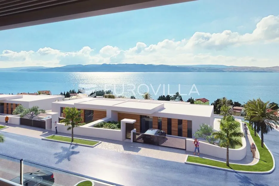 Karlobag, Cesarica, građevinsko zemljište s projektom, 628 m² - Cesarica, Karlobag