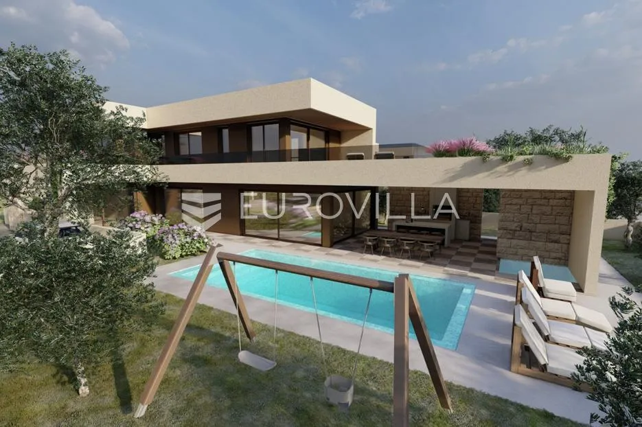 Murvica, Zadar, suvremena vila s bazenom i wellness zonom na mirnoj lokaciji
