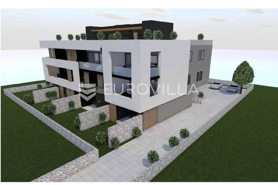zadar, privlaka, moderan dvosobni stan s krovnom terasom na izvrsnoj lokaciji - slika 1