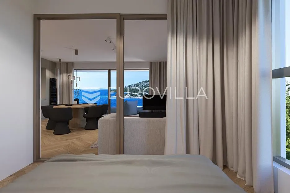 grebaštica, luksuzan stan s bazenom i pogledom na more, drugi red do mora, 110,69 m² - slika 6