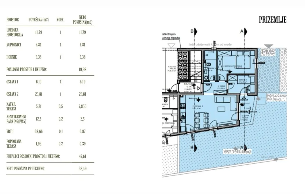 kaštel stari, apartman 55,7 m² na prizemlju s vrtom i parkirnim mjestom - slika 10