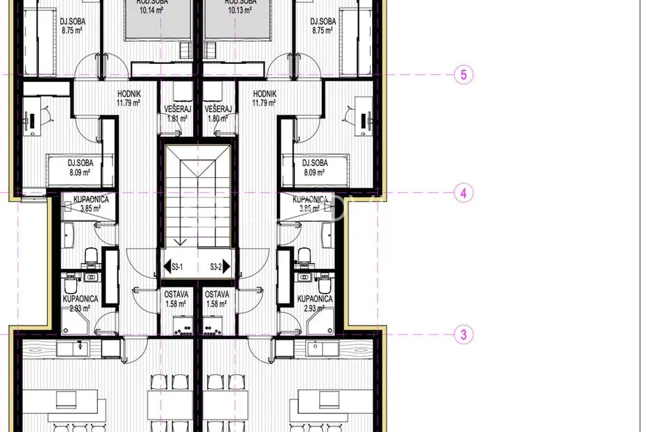 osijek, donji grad, luksuzni četverosobni stan 171 m² u izgradnji, poslovna prilika - slika 14