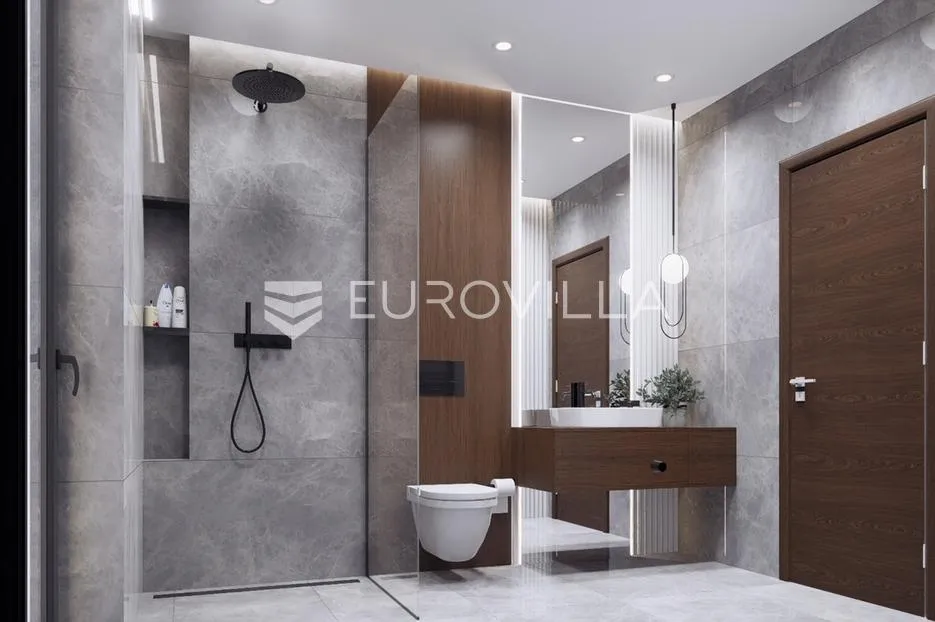vodice, građevinsko zemljište 468 m², s projektom i dozvolm za vilu - slika 9