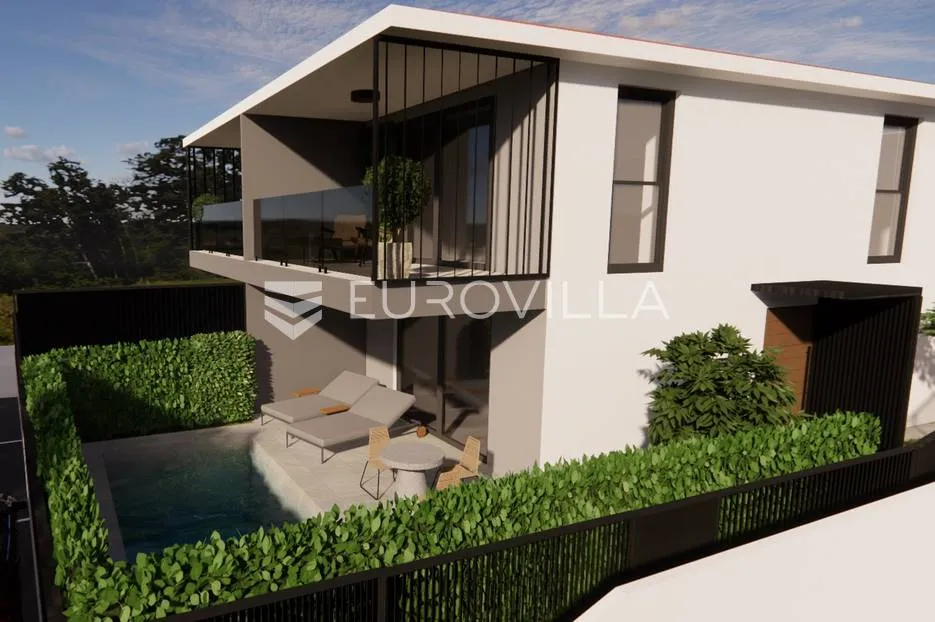 Omišalj, Otok Krk, novogradnja, stan C 67,56 m² s okućnicom